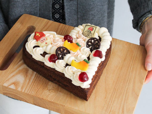 Afbeelding van Gevuld speculaas hart met creme